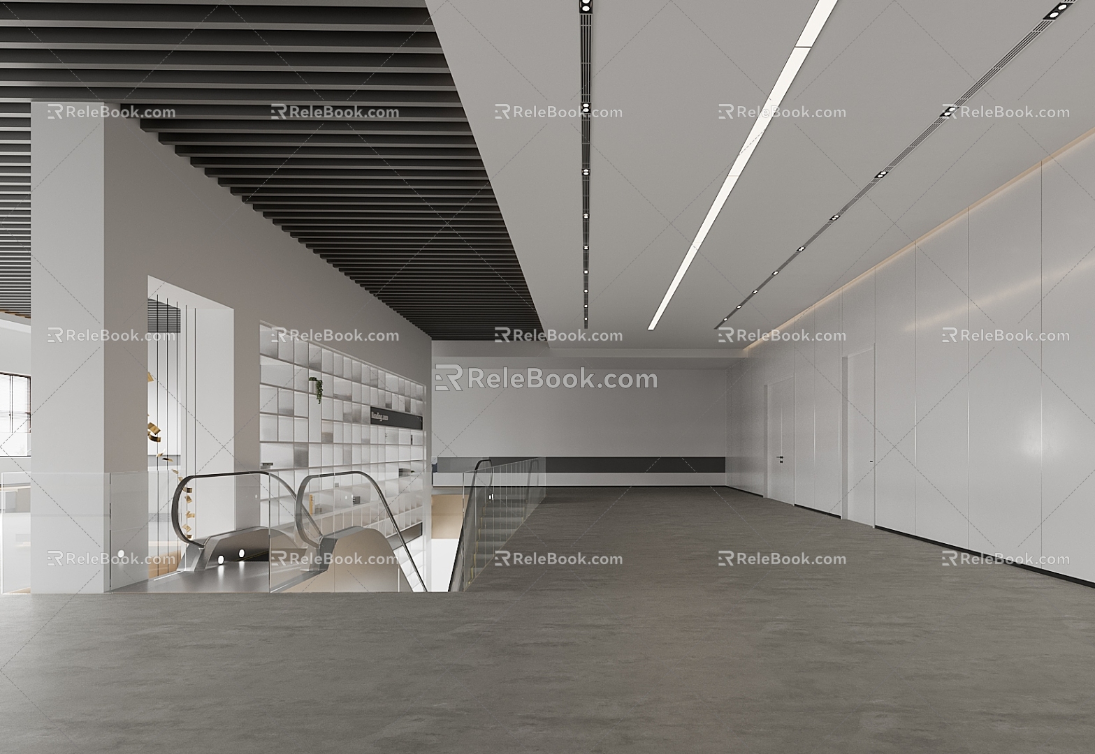 Modern Hall Office Hall 3d model