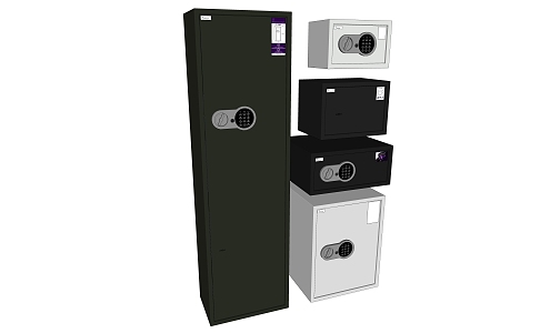 Modern Safe Combination Metal Safe 3d model