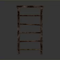 Wooden Shelf With Multiple Tiers And Natural Wood Finish Design