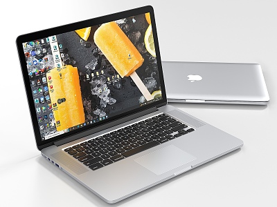 Modern Laptop Apple Laptop 3d model