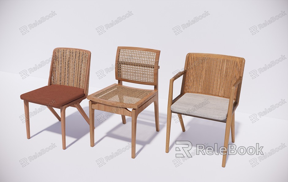 New Chinese Style Dining Chair Solid Wood Casual Dining Chair model