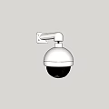 Wall Mounted Dome Security Camera With 360 Degree Rotation For Surveillance Monitoring