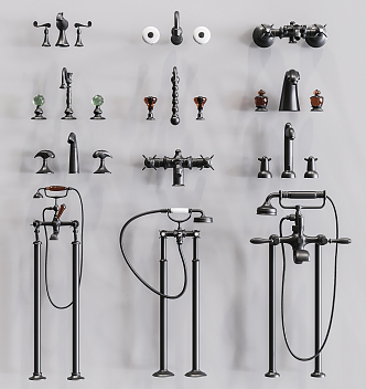 Jianou Faucet Bathroom Faucet Shower Combination 3d model