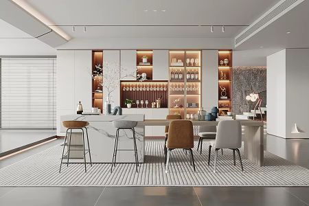 Modern Restaurant 3d model