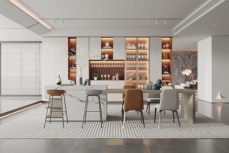 Modern Restaurant 3d model