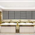 Elegant Modern Jewelry Store In Shopping Mall With Glass Display Cases And Gold Frames