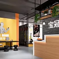 Spacious Modern Gym Interior With Multiple Yoga Mats And Open Layout Overhead Lighting 3d model