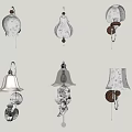 Various Decorative Wall Lamps With Stylish Lampshades And Metal Bases For Home Decoration