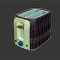 Proctor Silex Two Slice Black Silver Toaster With Control Knobs And Buttons