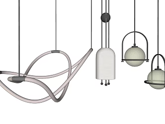 Modern Chandelier Restaurant Chandelier 3d model
