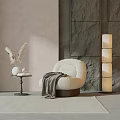 Single sofa 3d model