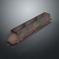 vintage train steam train carriage steam car carriage train modern vehicle carrier 3d model