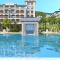 Luxurious Detached Villa With Lush Garden Swimming Pool And Palm Trees
