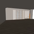 Modern Partition Screen Glass Partition Glass Brick Changhong Glass Partition Crystal Glass Art Partition Folding Screen 3d model