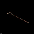 Medieval Circular Spiked Weapon Featuring Wooden Handle Sharp Spikes And Metal Frame
