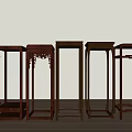 New Chinese Style Lover Side 3d model
