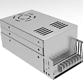 Industrial Metal Enclosure with Heat Dissipation Holes and Mounting Bracket Design