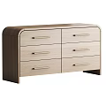 Modern Light Wood Entryway Cabinet Sideboard With Multiple Drawers And Sleek Design
