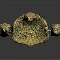 Unique Abstract Sculpture Featuring Textured Surface And Multi part Artistic Structure