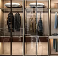 Modern Wardrobe Interior Design With Glass Doors Hanging Areas And Drawers