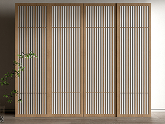 Modern sliding door 3d model