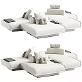 Modern Modular Multiplayer Sofa Combination 3d model