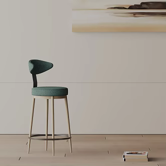 Modern Bar Chair 3d model