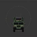 Camouflage Military Utility Vehicle With Rugged Design Roof Equipment And Off-Road Tires