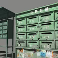 Various Storage Cabinets and Shelving Units with Wooden and Metal Designs
