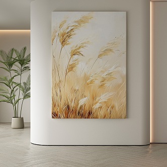 Quiet Wind Decorative Painting 3d model