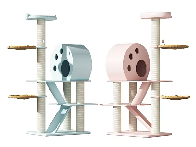 Modern Cat Climbing Rack Pet Supplies 3d model