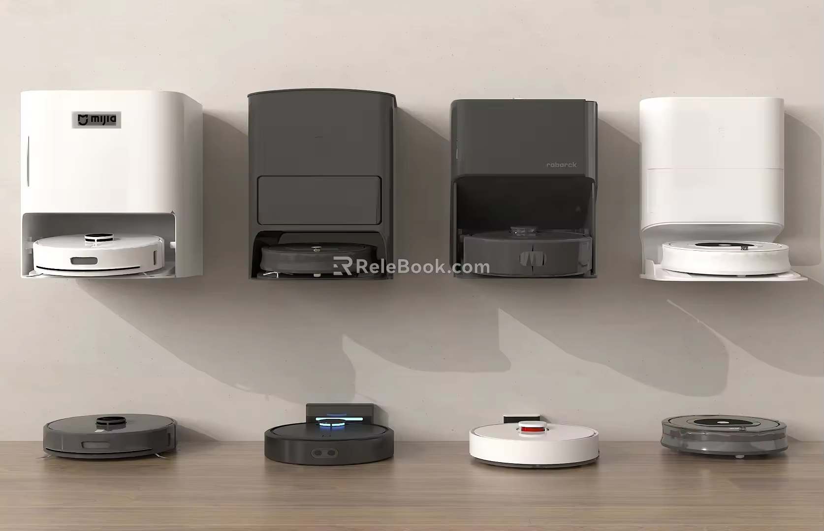 Modern sweeping robot 3d model