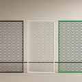 Stylish Room Dividers With Honeycomb Mesh Design In Black White And Green