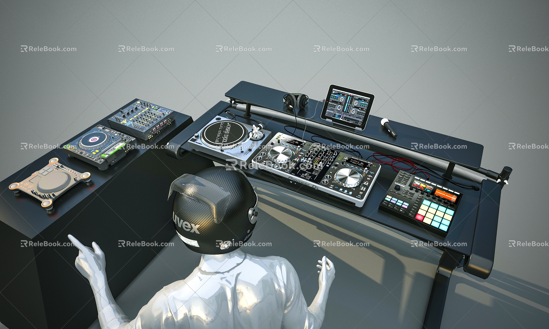 DJ station 3d model