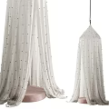 Stylish Decorative Tents Featuring Lightweight Polka Dot Fabric Multiple Colors And Pink Round Base