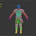 Sci-Fi Armor Alien Armor Sci-Fi Armor High-Tech Armor Futuristic Armor Alien Warrior Armor 3d model