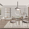 Elegant New Chinese Style Hotel Chess And Card Room Interior With Cozy Wooden Furniture