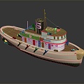 Modern Yacht Ship Private Ship 3d model