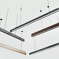 Modern Linear Chandeliers with Sleek Profiles and Metallic Finishes for Interior Design