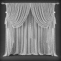 Elegant Striped Curtains With Pleated Design And Tassel Accents Sheer Lining