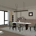 Middle Style Restaurant 3d model