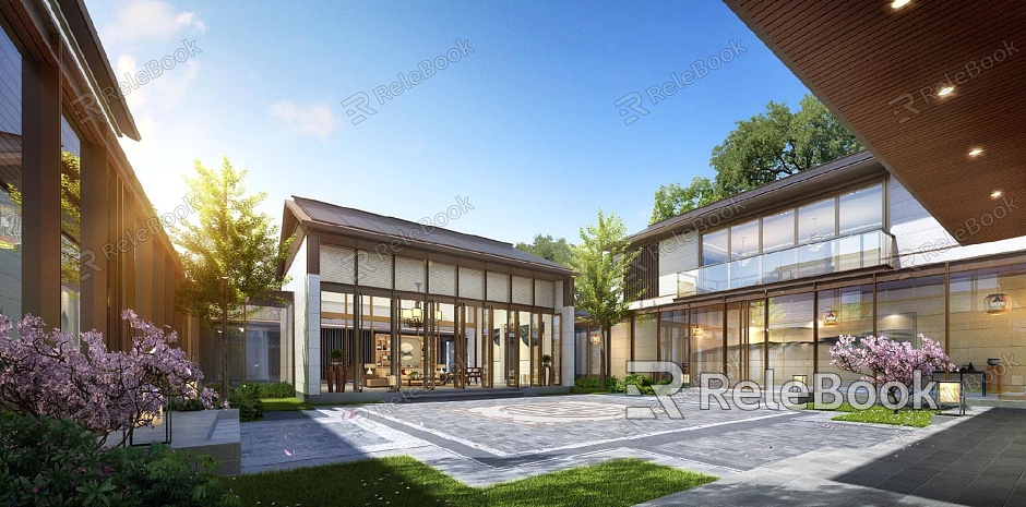 Garden-style Private Villa New Chinese-style Villa model