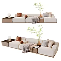 Modern Multiplayer Sofa 3d model