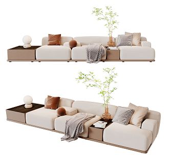 Modern Multiplayer Sofa 3d model