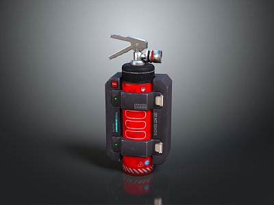 Fire Extinguishing Cylinder Fire Extinguisher Fire Equipment Fire Extinguishing Tool Gas Cylinder Fire Extinguisher Dry Powder Fire Extinguisher 3d model