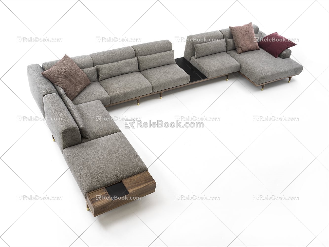 porada corner sofa model 3d model