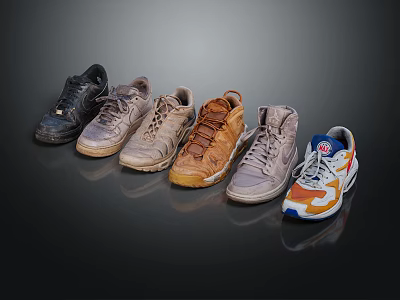 Modern Shoes Travel Shoes Mountaineering Shoes Casual Shoes 3d model