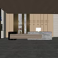 Modern reception desk Reception 3d model