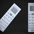 LG Remote Controls Featuring Display Screen And Buttons For Daily Electrical Appliances 3d model