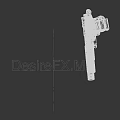 Intricately Engraved Silver Pistol Featuring Decorative Wooden Grip And Floral Patterns